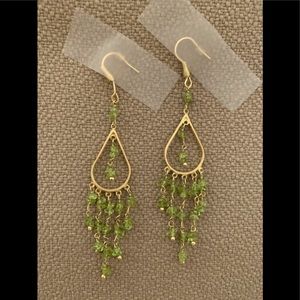 Rivka Friedman gold-clad Earrings w gemstones NWOT